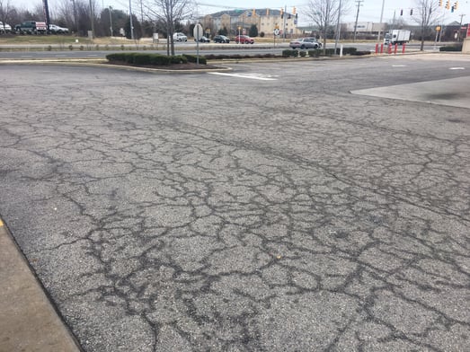Alligator Cracked Asphalt 