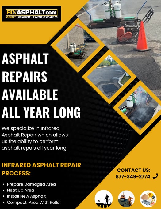 Black and Yellow Modern Asphalt And Paving Service Flyer-1
