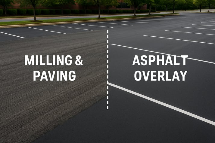 asphalt overlay vs milling and paving