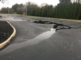 Asphalt Paving - Standing Water