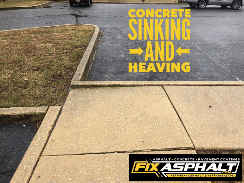 Concrete Sidewalk Sinking and Heaving