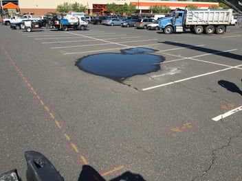 Standing Water In Parking Lot