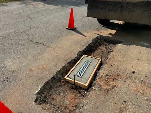 Parking Lot Trench Drain Installation Iselin New Jersey