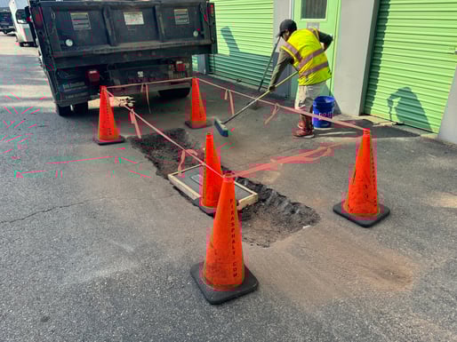 Parking Lot Trench Drain Installation Iselin New Jersey