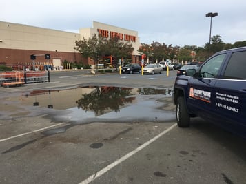 Standing Water In Parking Lot