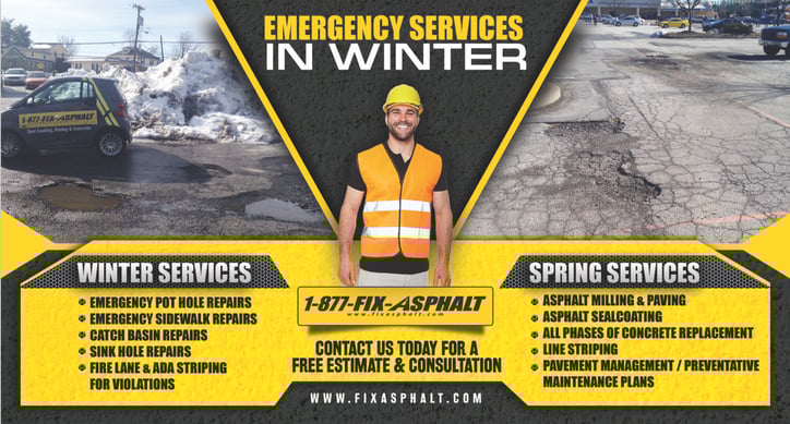 Asphalt Repair Postcard