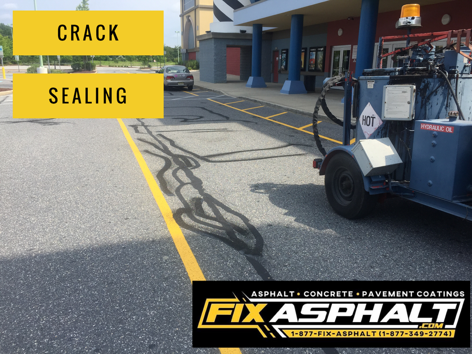 Hot Rubberized Crack Sealing