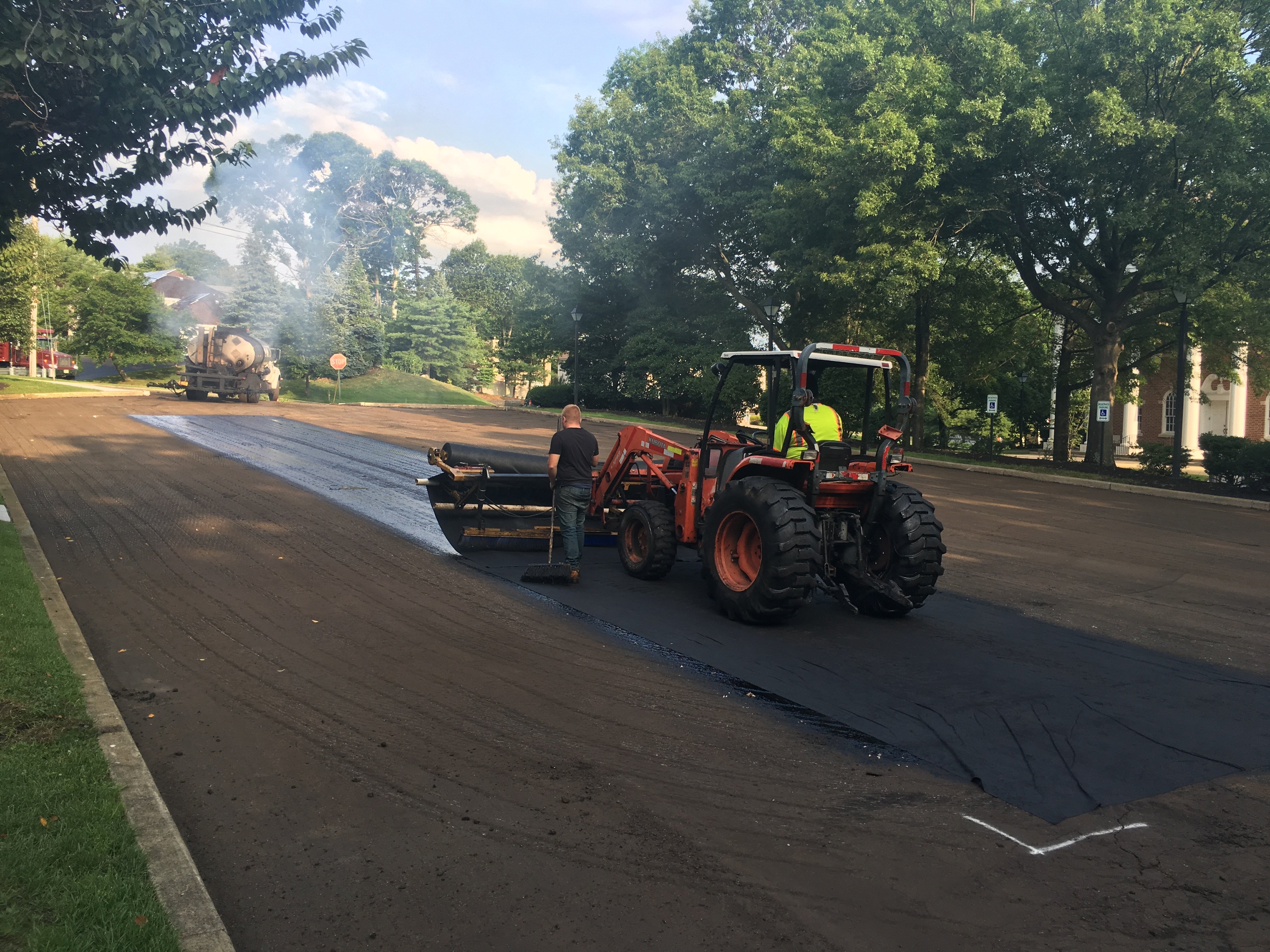 Paving Fabric Installation